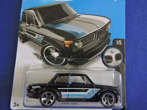 Hot Wheels BMW 2002 ( Black with blue stripe )..