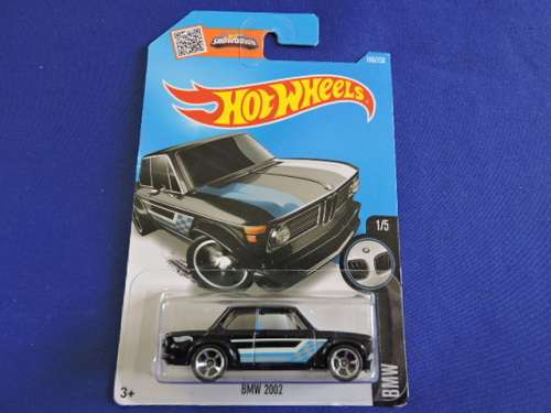 Hot Wheels BMW 2002 ( Black with blue stripe )..