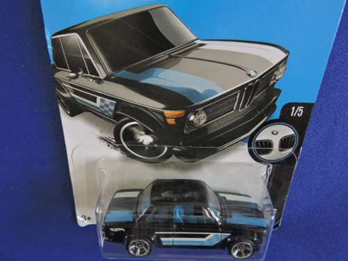 Hot Wheels BMW 2002 ( Black with blue stripe )..