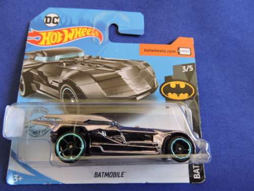 Hot Wheels Batmobile Batman ( Gun metal silver Blue rims )......