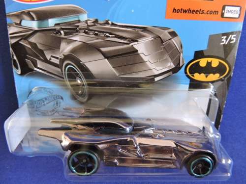 Hot Wheels Batmobile Batman ( Gun metal silver Blue rims )......