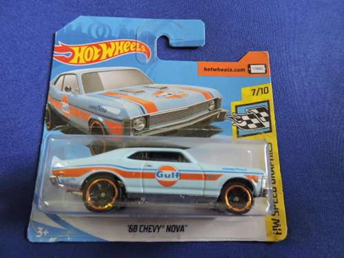 Hot Wheels Chevy Chevrolet NOVA  ( Gulf Colours ) # BLOW OUT CHEVY SALE #.