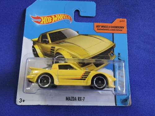 Hot Wheels MAZDA RX-7  ( Yellow )  #  MAZDA nie ander kar nie  #