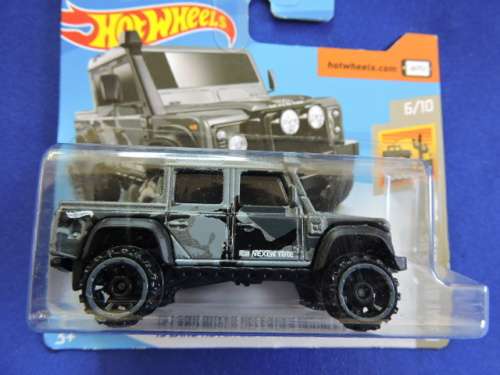 Hot Wheels Land Rover Defender Double Cab ( Grey Camo ) # BAKKIE BONANZA #....