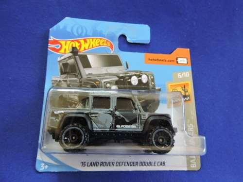 Hot Wheels Land Rover Defender Double Cab ( Grey Camo ) # BAKKIE BONANZA #....