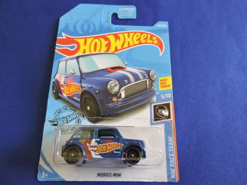 Hot Wheels MORRIS MINI ( HW Dark Blue ) Long Card # MINI MANIA # .....