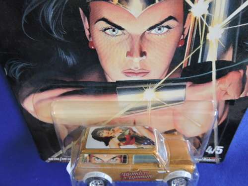 Hot Wheels AUSTIN MINI VAN ( DC Wonder Woman ) Full metal Real Rider tyres # MINI MANIA # ....