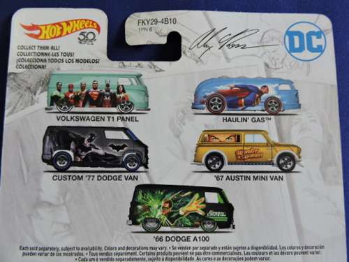 Hot Wheels AUSTIN MINI VAN ( DC Wonder Woman ) Full metal Real Rider tyres # MINI MANIA # ....