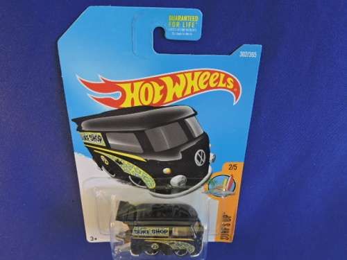 Hot Wheels Volkswagen VW Kool Kombi ( Surf shop black ) Long Card.....