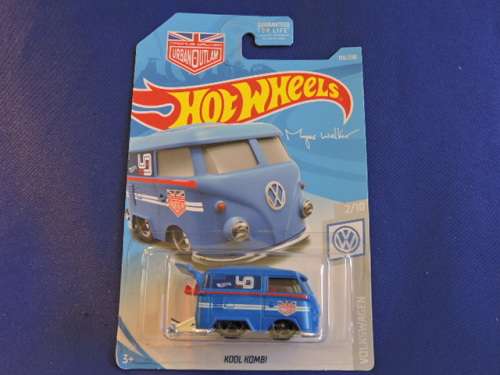Hot Wheels Volkswagen VW Kool Kombi ( Urban Outlaw  Blue ) Long Card.....