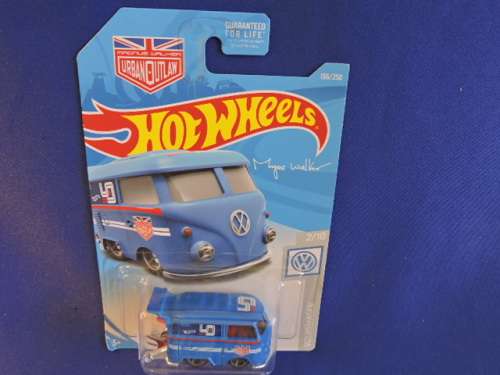 Hot Wheels Volkswagen VW Kool Kombi ( Urban Outlaw  Blue ) Long Card.....