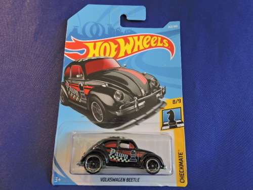 Hot Wheels Volkswagen VW Beetle ( Black Pawn ) Long Card........