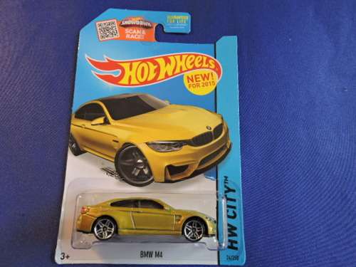 Hot Wheels BMW M4 ( Metalic gold/yellow ).....