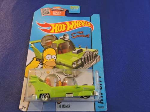 Hot Wheels THE HOMER Car ( The Simpsons ) Long Card......