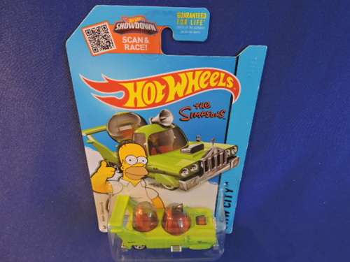 Hot Wheels THE HOMER Car ( The Simpsons ) Long Card......