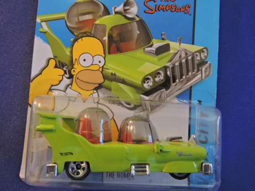 Hot Wheels THE HOMER Car ( The Simpsons ) Long Card......