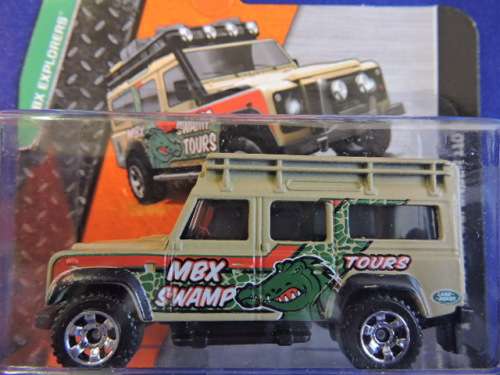Matchbox LAND ROVER DEFENDER 110 ( MBX Swamp ) Like Hot Wheels Short Card......