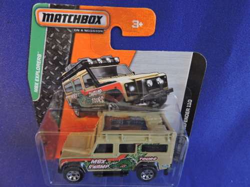 Matchbox LAND ROVER DEFENDER 110 ( MBX Swamp ) Like Hot Wheels Short Card......