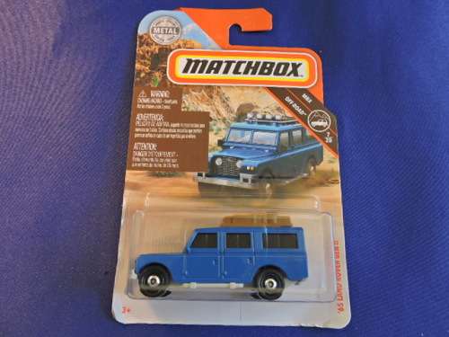 Matchbox LAND ROVER DEFENDER GEN 11 ( Blue with roof rack ) Like Hot Wheels Long Card........