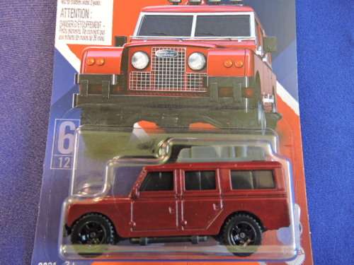 Matchbox LAND ROVER DEFENDER SERIES 11 ( Maroon with roof rack ) Like Hot Wheels Long Card........