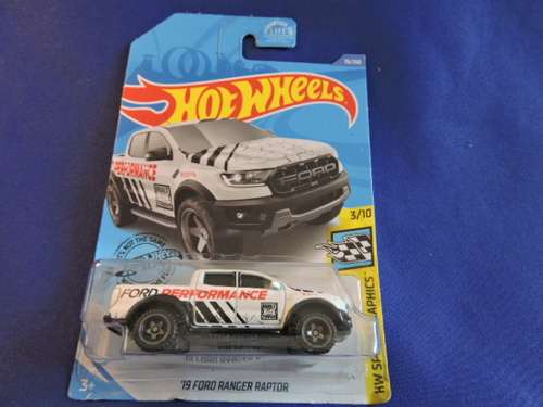 Hot Wheels FORD RANGER Double Cab Bakkie Raptor (White) Long Card # BAKKIE BONANZA #..