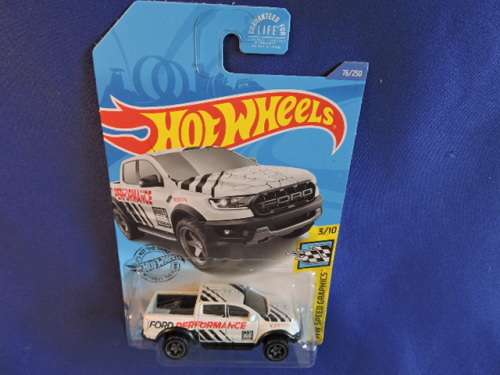 Hot Wheels FORD RANGER Double Cab Bakkie Raptor (White) Long Card # BAKKIE BONANZA #..