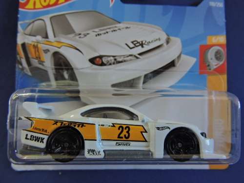 Hot Wheels NISSAN SILVIA LB SUPER SILHOUETTE like Datsun ( White 23 ) Short Card...