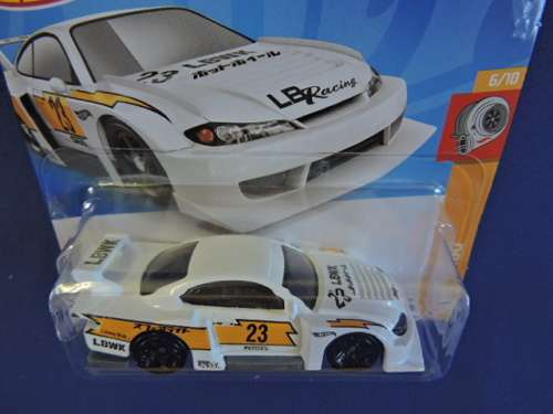 Hot Wheels NISSAN SILVIA LB SUPER SILHOUETTE like Datsun ( White 23 ) Short Card...