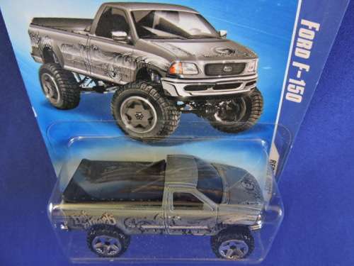 Hot Wheels FORD F-150 ( Rebel Rides Silver ) Long Card # BAKKIE BONANZA #..