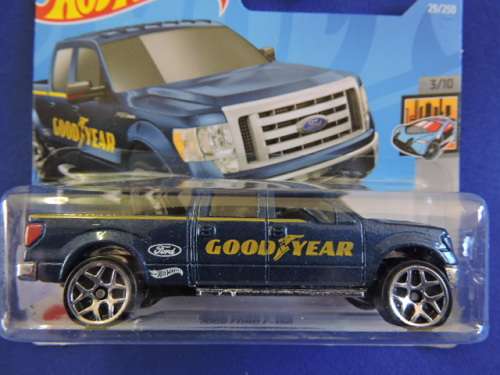 Hot Wheels FORD F-150 ( Good Year Blue ) Short Card