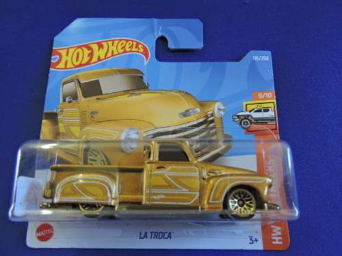 Hot Wheels LA TROCA ( Gold ) Short Card Like Ford # BAKKIE BONANZA #..