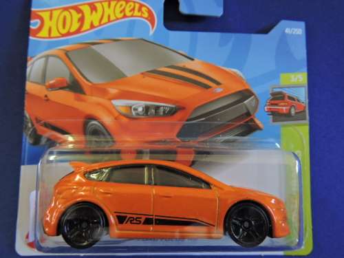 Hot Wheels FORD FOCUS RS ( Orange ) Short Card