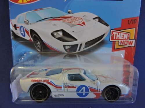 Hot Wheels FORD GT 40 ( White Gum Ball 3000 ) Short Card