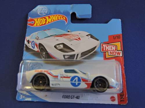 Hot Wheels FORD GT 40 ( White Gum Ball 3000 ) Short Card
