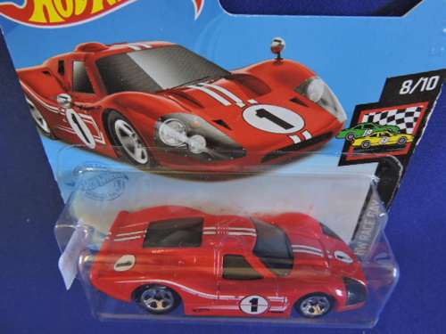 Hot Wheels FORD GT 40 MKIV ( Red 1 ) Short Card
