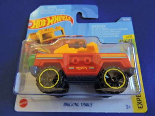 Hot Wheels LEGO CAR Bricking Trails ( Lego ) Short Card .