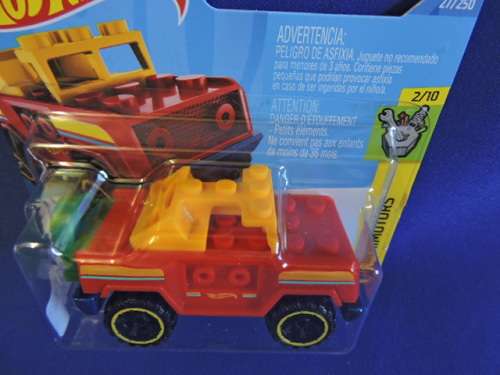 Hot Wheels LEGO CAR Bricking Trails ( Lego ) Short Card .