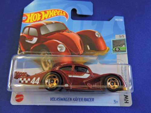 Hot Wheels VW VOLKSWAGEN KAFER RACER ( Wine Red ) Short Card