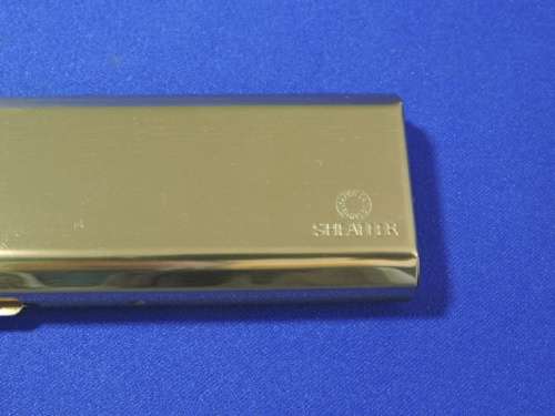 Shaeffer White Dot Imperial Brass ball point pen Metal Cased with valvet bag.