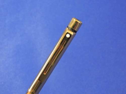 Shaeffer White Dot Imperial Brass ball point pen Metal Cased with valvet bag.