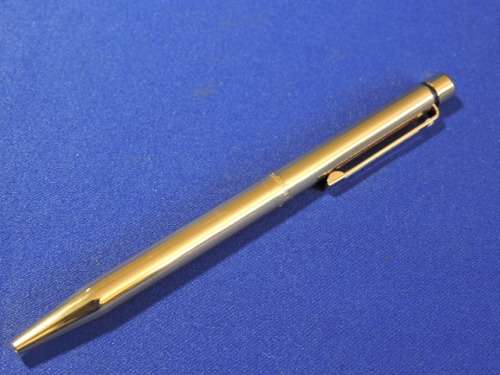 Shaeffer White Dot Imperial Brass ball point pen Metal Cased with valvet bag.