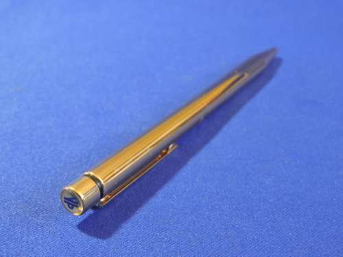 Shaeffer White Dot Imperial Brass ball point pen Metal Cased with valvet bag.