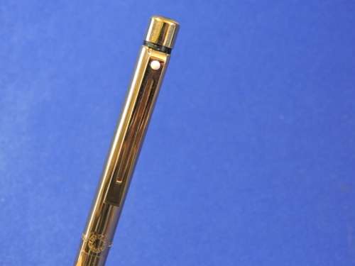 Shaeffer White Dot Imperial Brass ball point pen Metal Cased with valvet bag.