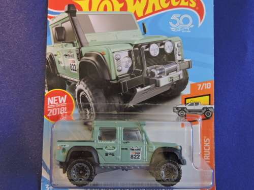 Hot Wheels LAND ROVER DEFENDER DOUBLE CAB ( Teal ) Long card # BAKKIE BONANZA #.............