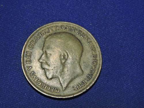1917 British 1 Penny 1d  # Crazy Bargain Coin #