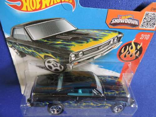 Hot Wheels Chevy Chevelle SS ( Blue with yellow flames )  # BLOW OUT CHEVY SALE #