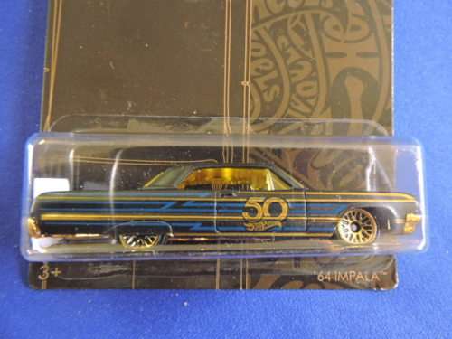 Hot Wheels Chevy Chevrolet Impala ( Black Blue and Gold  )  # BLOW OUT CHEVY SALE #