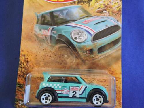 Hot Wheels MINI COOPER S CHALLENGE ( Teal. New Shape #2 ) Long Card  # MINI MANIA # ....