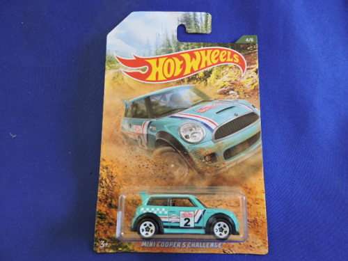 Hot Wheels MINI COOPER S CHALLENGE ( Teal. New Shape #2 ) Long Card  # MINI MANIA # ....