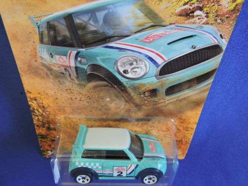 Hot Wheels MINI COOPER S CHALLENGE ( Teal. New Shape #2 ) Long Card  # MINI MANIA # ....